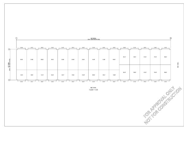 30x150x8.5 Mini Storage Floorplan