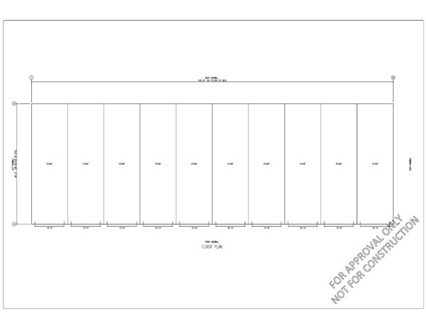 50x150x16 RV Storage Floorplan