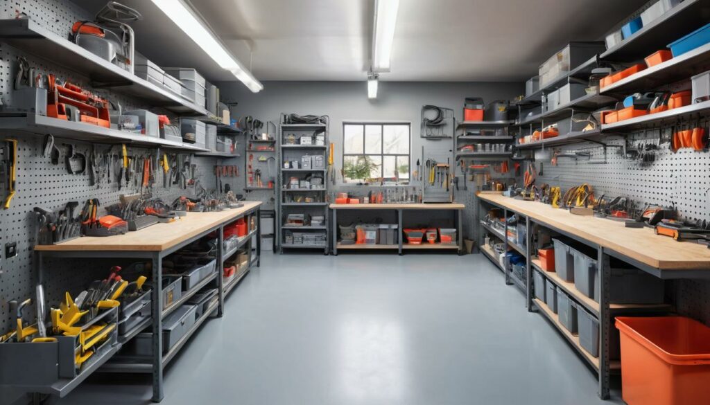 Organized Metal Workshop Layout