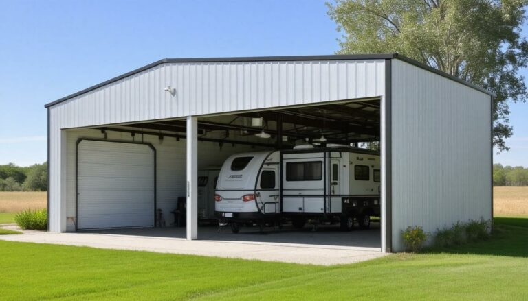 Standard Rv Lot Size WHAT SIZES ARE AVAILABLE FOR METAL RV STORAGE BUILDINGS? TYPES AND ...
