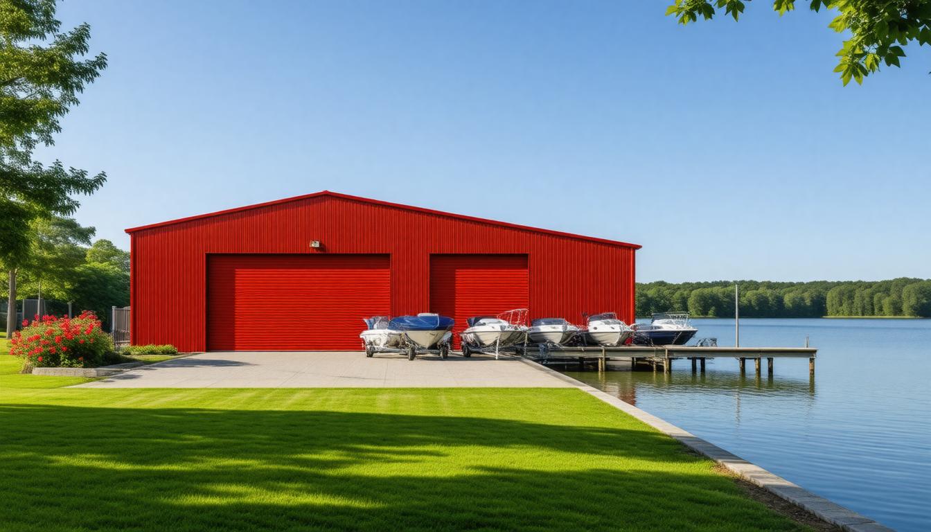 Can I customize a metal boat storage building