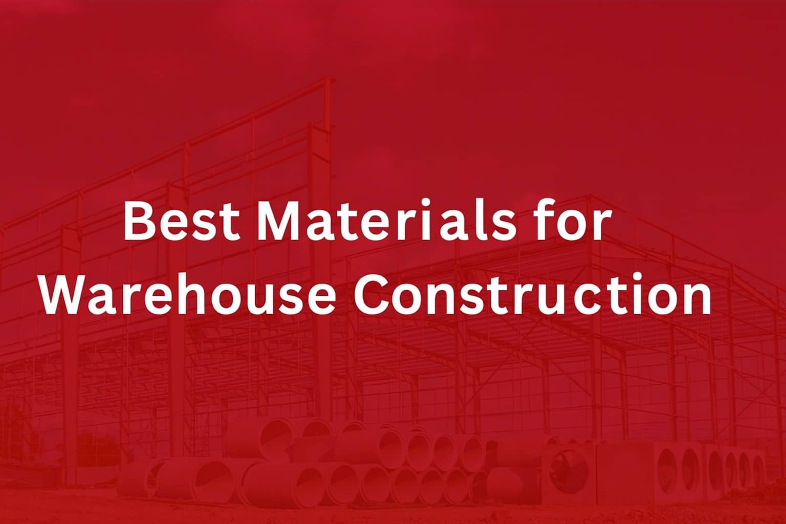 The Best Materials for Warehouse Construction