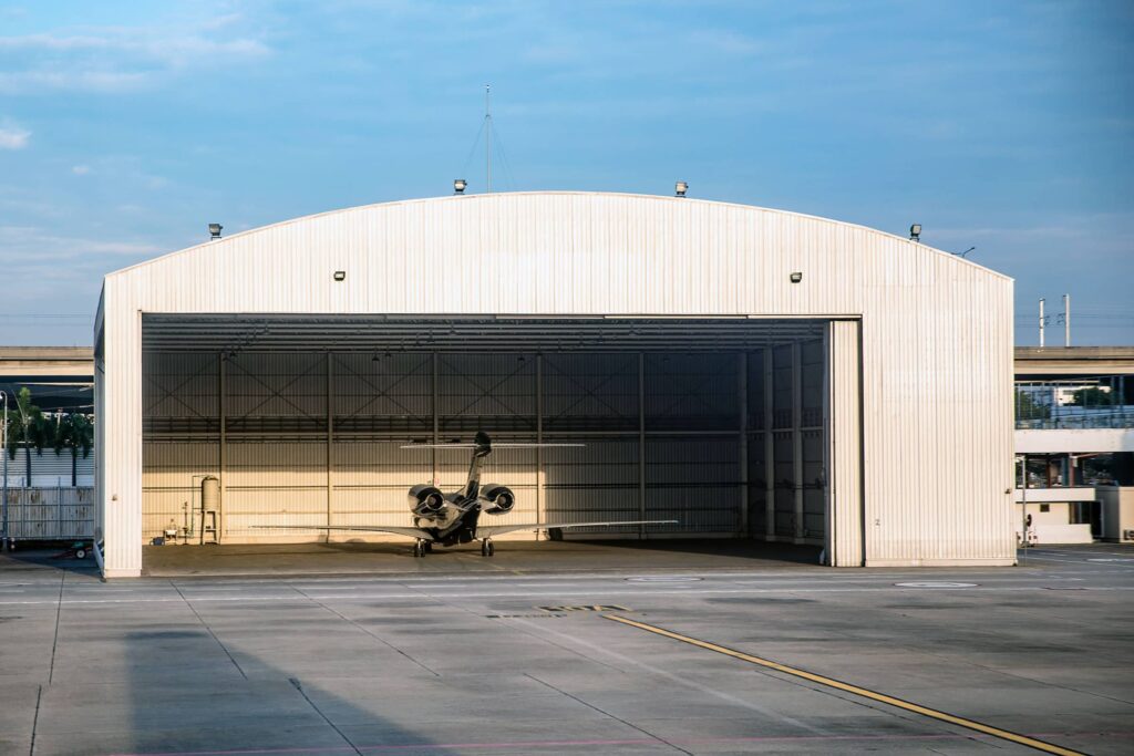 Metal Aircraft Hangar
