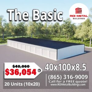 40x100x8.5 Self Storage Building Special