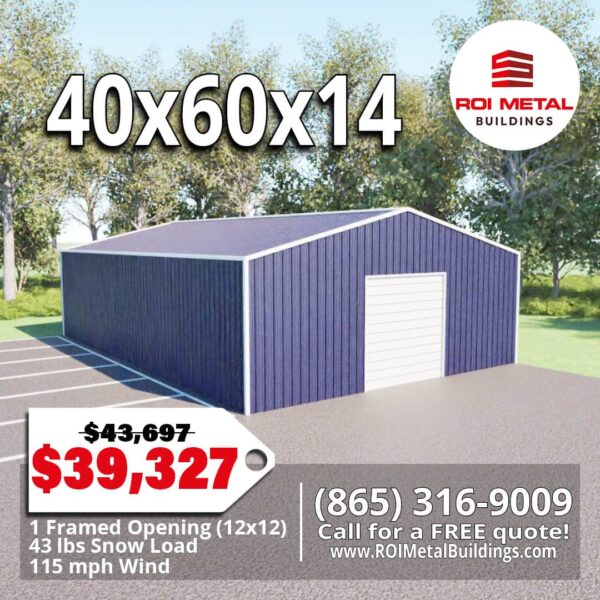 40x60x14 Metal Building Special