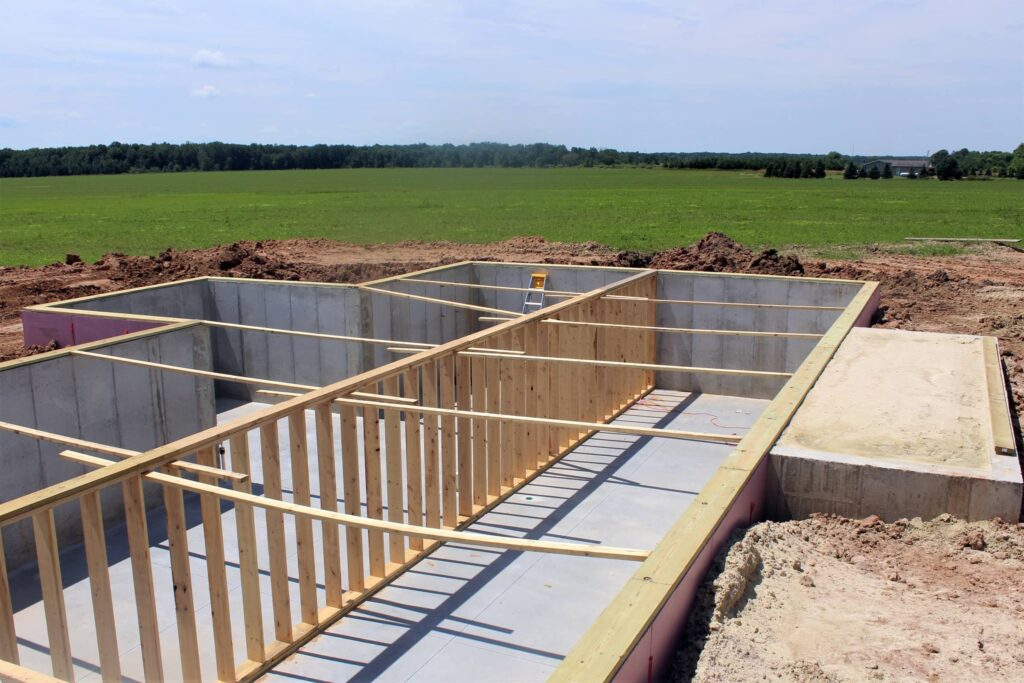 Poured Concrete Barndominium Foundation