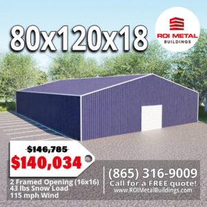 80x120x18 Metal Building Special