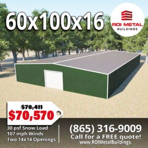 60x100 Metal Building For Sale - In Stock Metal Building Special