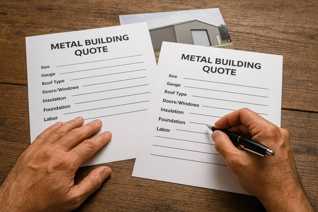 How to Vet a Metal Building Quote