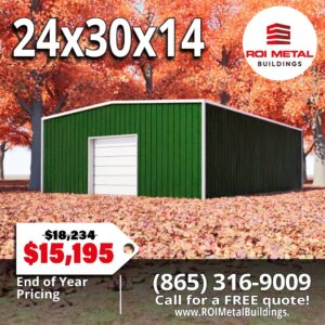 24x30x14 Metal Building Special