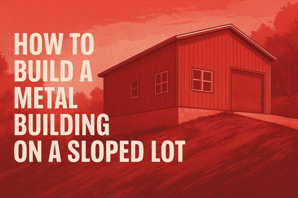 How to Build a Metal Building on a Sloped Lo
