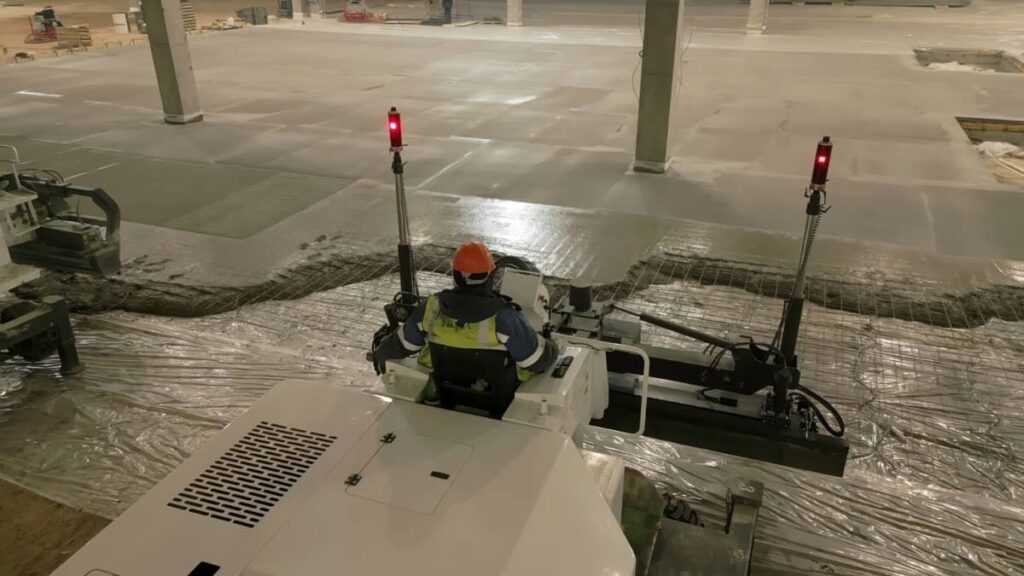 Laser Screed - Slab on Grade Foundation