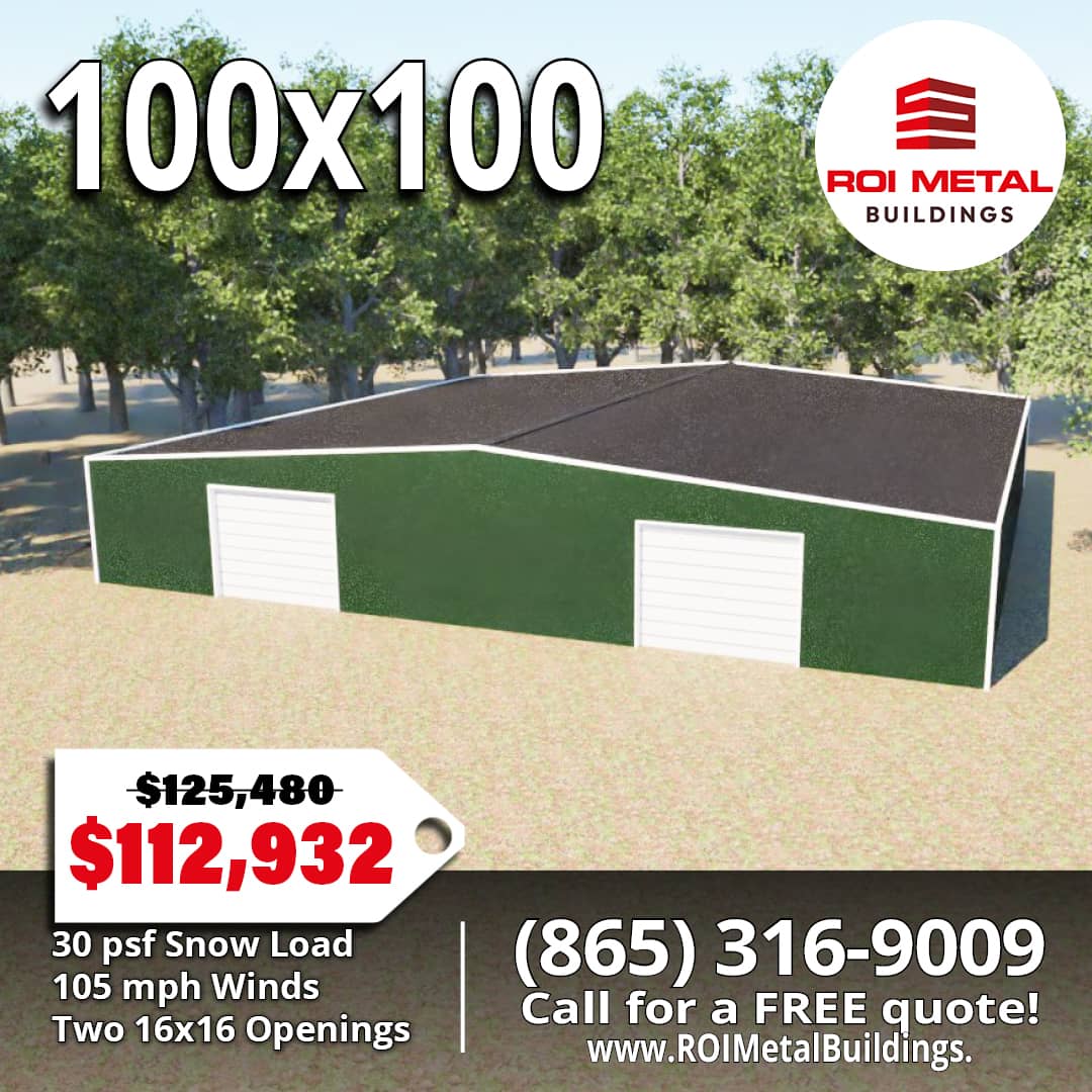 100x100 Metal Building Special