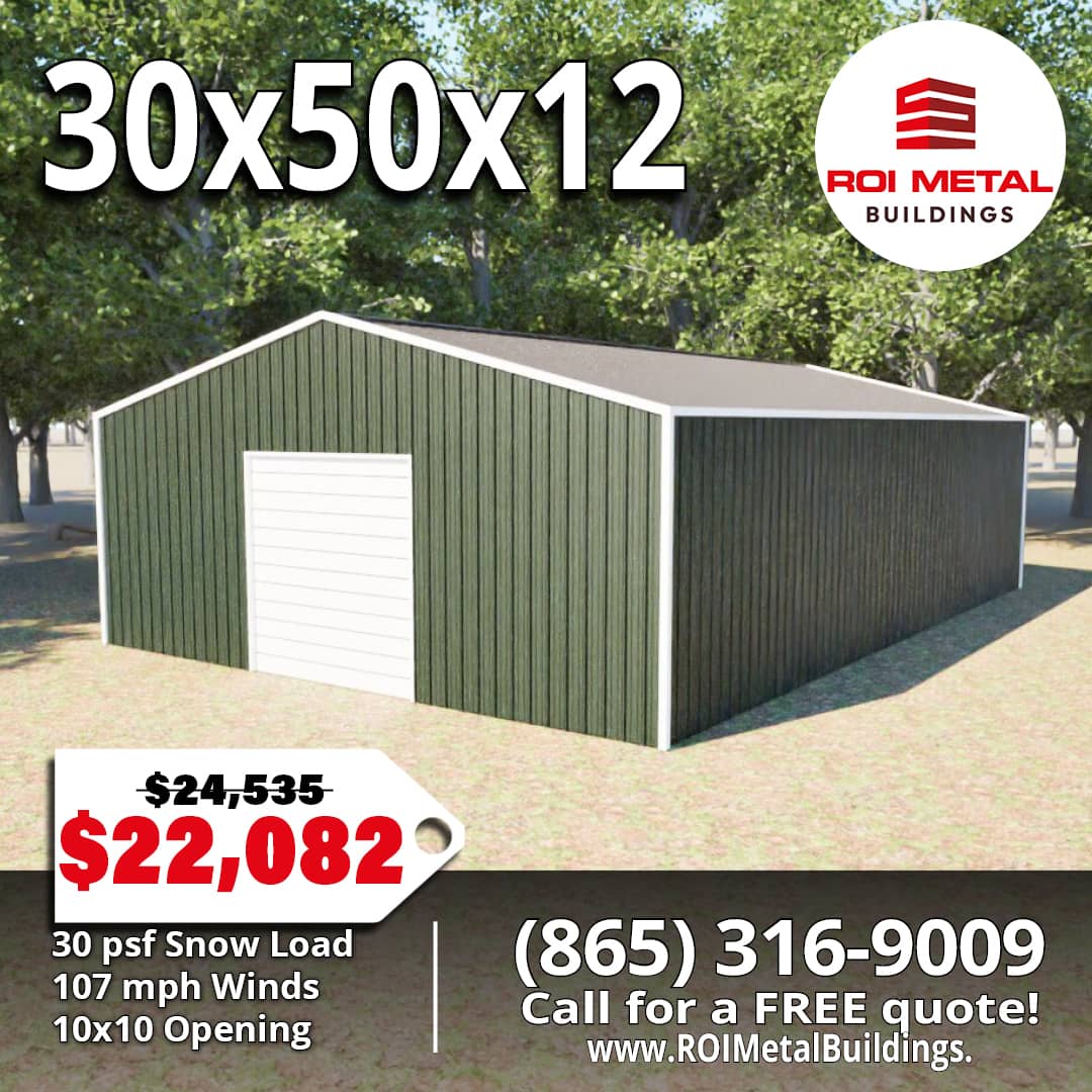 30x50x12 Metal Building Special