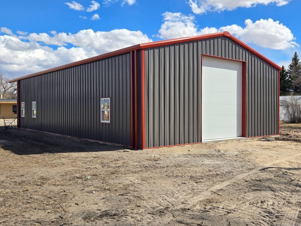 36×60×14 commercial steel building in Merriman, NE