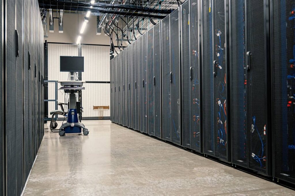 Steel Data Center Buildings with Rack Servers