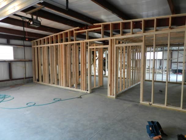 Wood Framing Inside a Metal Building