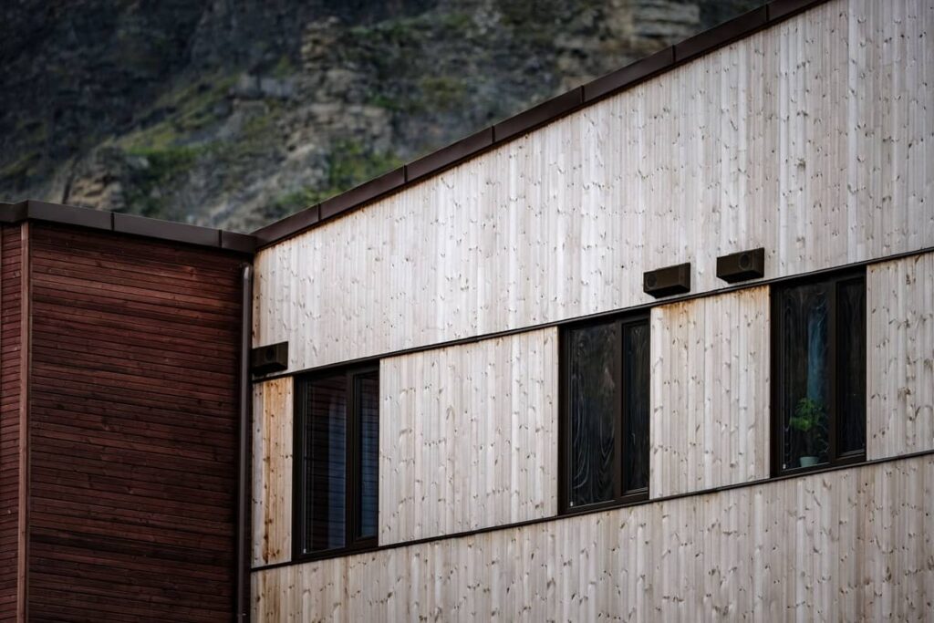 Metal Building Wood Siding