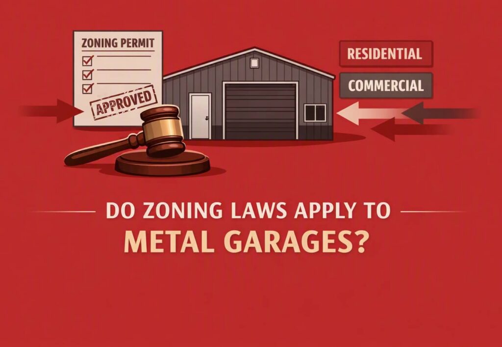 Do zoning laws apply to metal garages?