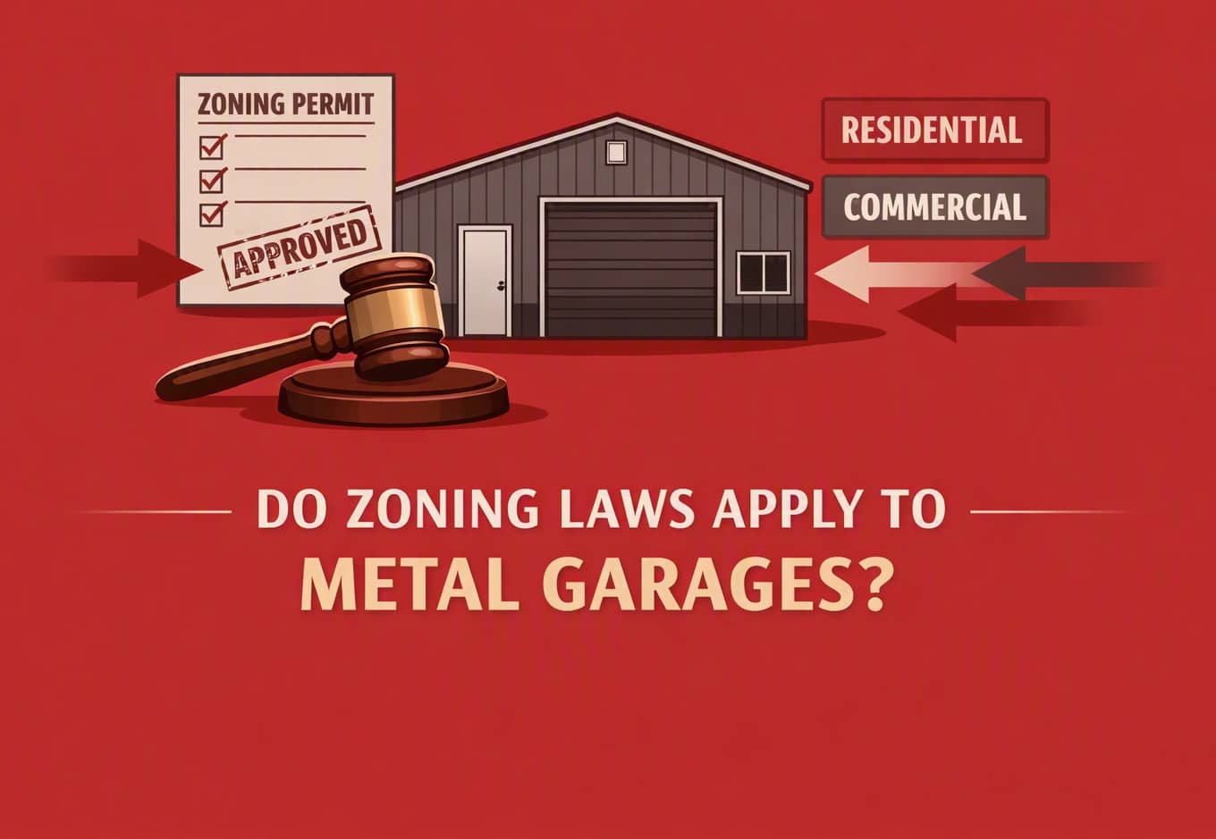 Do zoning laws apply to metal garages?